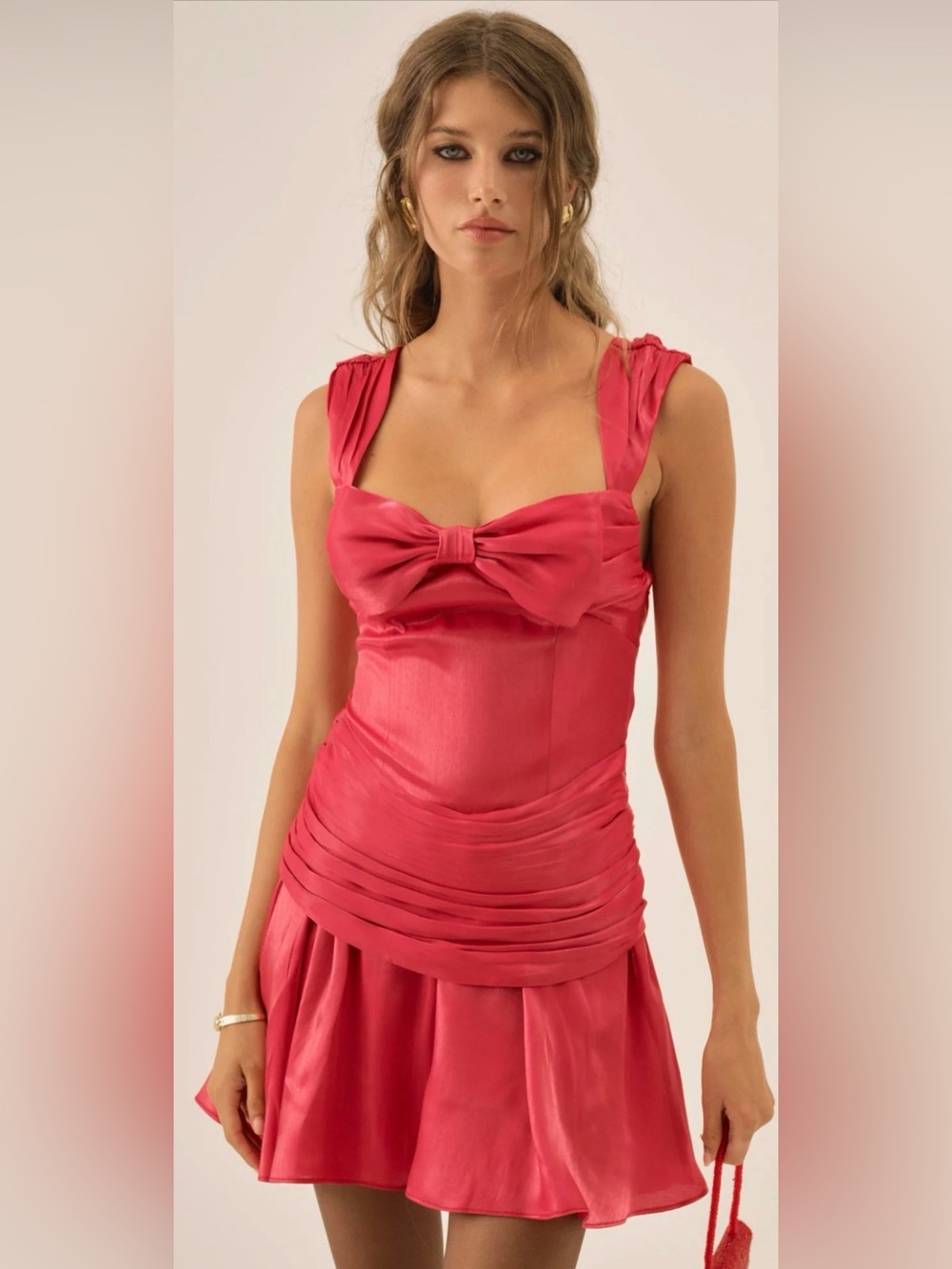 For Love And Lemons Stephanie Shimmer Mini Dress